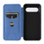 Google Pixel 8 Pro Carbon Fiber Texture Flip Leather Phone Case - Blue