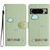 Google Pixel 8 Pro Cartoon Cats Leather Phone Case - Green