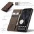 Google Pixel 8 Pro CaseMe 013 Multifunctional Horizontal Flip Leather Phone Case - Coffee