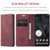 Google Pixel 8 Pro CaseMe 013 Multifunctional Horizontal Flip Leather Phone Case - Wine Red