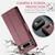 Google Pixel 8 Pro CaseMe 023 Butterfly Buckle Litchi Texture RFID Anti-theft Leather Phone Case - Wine Red