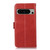 Google Pixel 8 Pro Crazy Horse Top Layer Cowhide Leather Phone Case - Red