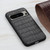 Google Pixel 8 Pro Crocodile Texture Genuine Leather Phone Case - Black Google Pixel 8 Pro Crocodile Texture Genuine Leather Phone Case - Black