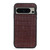 Google Pixel 8 Pro Crocodile Texture Genuine Leather Phone Case - Brown