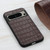 Google Pixel 8 Pro Crocodile Texture Genuine Leather Phone Case - Brown Google Pixel 8 Pro Crocodile Texture Genuine Leather Phone Case - Brown