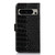 Google Pixel 8 Pro Crocodile Top Layer Cowhide Leather Phone Case - Black