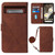 Google Pixel 8 Pro Crossbody 3D Embossed Flip Leather Phone Case - Brown