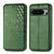 Google Pixel 8 Pro Cubic Grid Pressed Magnetic Leather Phone Case - Green