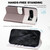 Google Pixel 8 Pro Cute Pet Series Color Block Buckle Leather Phone Case - Pale Mauve