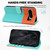 Google Pixel 8 Pro Cute Pet Series Color Block Buckle Leather Phone Case - Sky Blue
