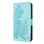 Google Pixel 8 Pro Datura Flower Embossed Flip Leather Phone Case - Light blue