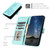 Google Pixel 8 Pro Datura Flower Embossed Flip Leather Phone Case - Light blue
