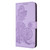 Google Pixel 8 Pro Datura Flower Embossed Flip Leather Phone Case - Purple