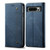 Google Pixel 8 Pro Denim Texture Casual Style Horizontal Flip Leather Case - Blue