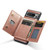 Google Pixel 8 Pro DG.MING M3 Series Glitter Powder Card Bag Leather Case - Rose Gold