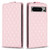 Google Pixel 8 Pro Diamond Lattice Vertical Flip Leather Phone Case - Pink