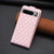 Google Pixel 8 Pro Diamond Lattice Vertical Flip Leather Phone Case - Pink