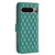 Google Pixel 8 Pro Diamond Lattice Wallet Leather Flip Phone Case - Green Google Pixel 8 Pro Diamond Lattice Wallet Leather Flip Phone Case - Green
