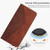 Google Pixel 8 Pro Diamond Pattern Skin Feel Magnetic Leather Phone Case - Brown