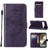 Google Pixel 8 Pro Embossed Butterfly Leather Phone Case - Dark Purple