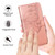Google Pixel 8 Pro Embossed Butterfly Leather Phone Case - Dark Purple