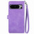 Google Pixel 8 Pro Embossed Flower Zipper Leather Phone Case - Purple Google Pixel 8 Pro Embossed Flower Zipper Leather Phone Case - Purple