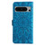 Google Pixel 8 Pro Embossed Sunflower Leather Phone Case - Blue