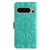 Google Pixel 8 Pro Embossed Sunflower Leather Phone Case - Green