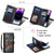 Google Pixel 8 Pro ESEBLE Star Series Lanyard Zipper Wallet RFID Leather Case - Black