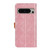 Google Pixel 8 Pro European Floral Embossed Copper Buckle Leather Phone Case - Pink