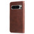 Google Pixel 8 Pro Fashion Calf Texture Zipper Leather Phone Case - Brown