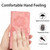 Google Pixel 8 Pro Flower Embossing Pattern Leather Phone Case - Pink