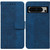 Google Pixel 8 Pro Geometric Embossed Leather Phone Case - Blue