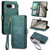 Google Pixel 8 Pro Geometric Zipper Wallet Side Buckle Leather Phone Case - Green