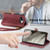 Google Pixel 8 Pro Geometric Zipper Wallet Side Buckle Leather Phone Case - Red