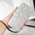 Google Pixel 8 Pro Honeycomb Dot Texture Leather Phone Case - Silver