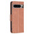 Google Pixel 8 Pro Lambskin Texture Pure Color Flip Leather Phone Case - Brown