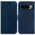 Google Pixel 8 Pro Little Tiger Embossed Leather Phone Case - Dark Blue