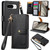 Google Pixel 8 Pro Love Zipper Lanyard Leather Phone Case - Black