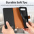 Google Pixel 8 Pro Love Zipper Lanyard Leather Phone Case - Black