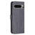 Google Pixel 8 Pro Magnetic Buckle Rhombus Texture Leather Phone Case - Black