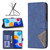 Google Pixel 8 Pro Magnetic Buckle Rhombus Texture Leather Phone Case - Blue