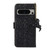 Google Pixel 8 Pro Ostrich Pattern Genuine Leather RFID Phone Case - Black