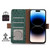 Google Pixel 8 Pro Ostrich Pattern Genuine Leather RFID Phone Case - Green