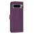 Google Pixel 8 Pro Plaid Embossed Leather Phone Case - Purple