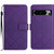 Google Pixel 8 Pro Rhombic Grid Texture Leather Phone Case - Purple