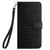 Google Pixel 8 Pro Rhombic Texture Leather Phone Case with Lanyard - Black