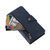 Google Pixel 8 Pro Rivet Buckle 9 Cards Three Fold Leather Phone Case - Blue