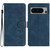 Google Pixel 8 Pro Seven Butterflies Embossed Leather Phone Case - Blue