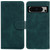 Google Pixel 8 Pro Skin Feel Pure Color Flip Leather Phone Case - Green